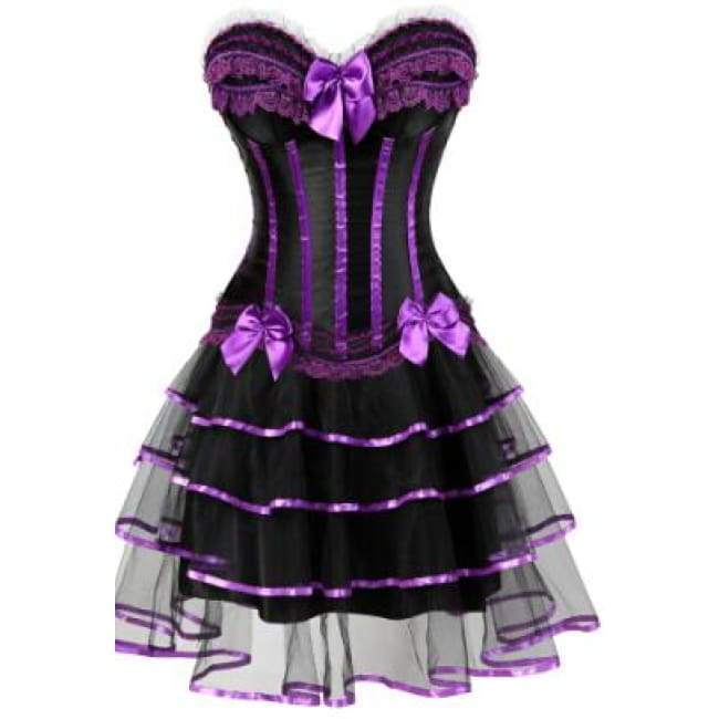 Vestido Corset Drag Martina (Púrpura)
