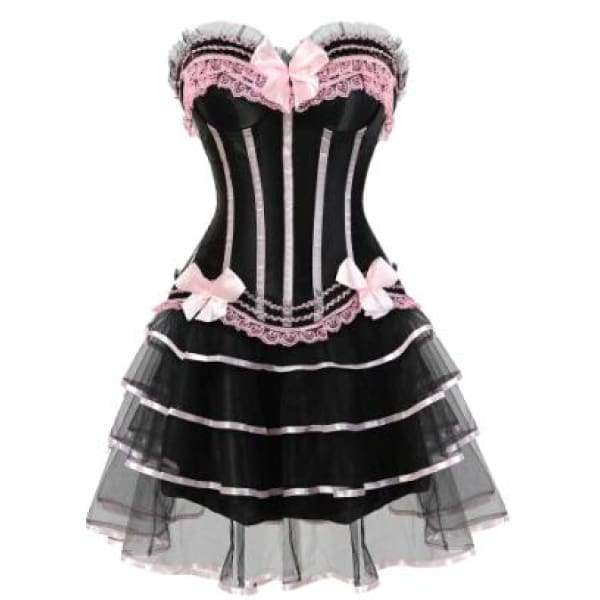 Vestido Corset Drag Martina (Rosa)