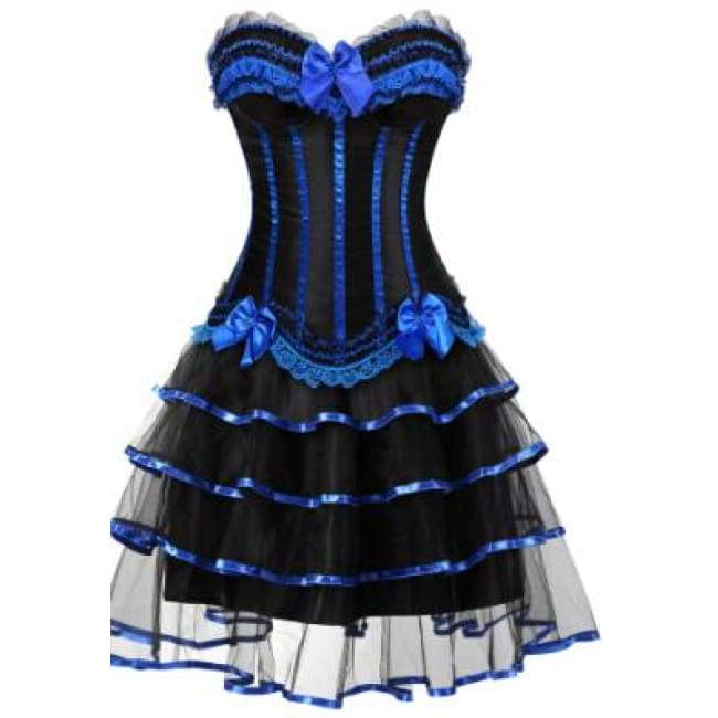 Vestido Corset Drag Martina (Azul)
