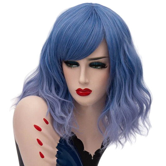 Peluca Queen Mulan (Azul claro)