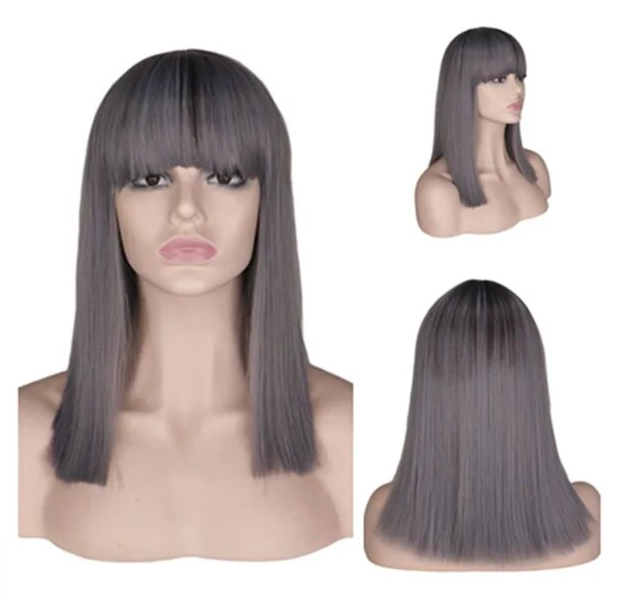 Peluca Queen Pauline (Gris mixto)
