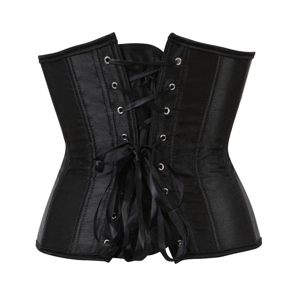 Corset Drag Satin (Negro)