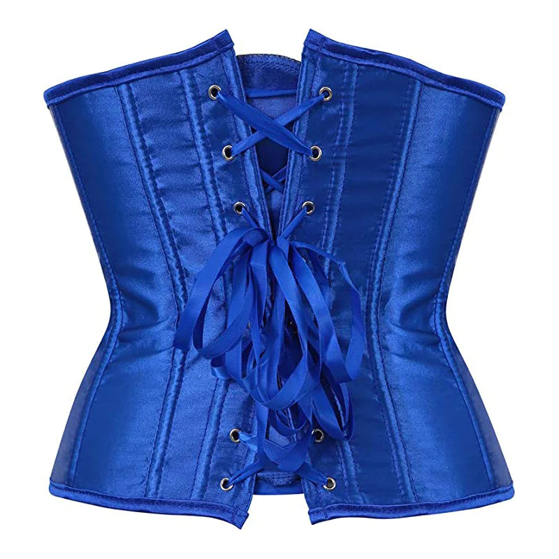 Corset Drag Satin (Azul)