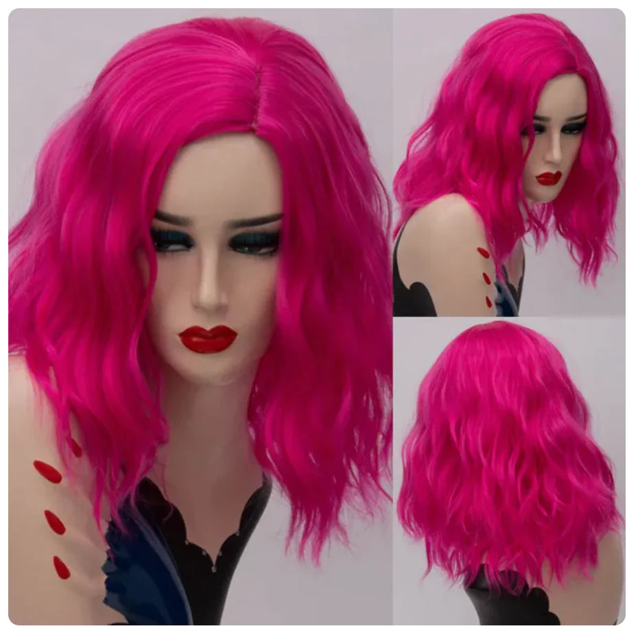 Peluca Queen Sadness (Fucsia)