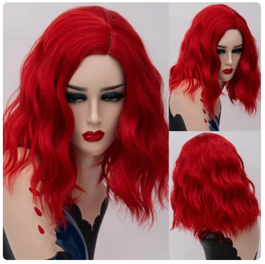 Peluca Queen Sadness (Rojo oscuro)