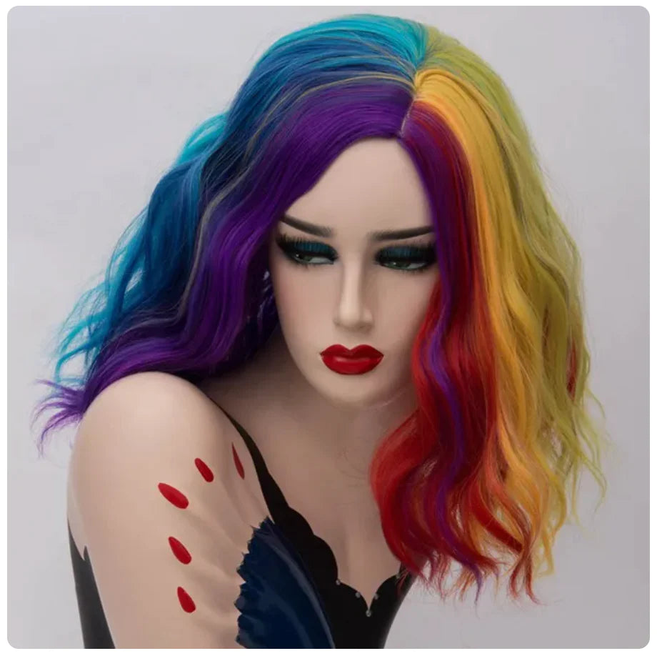 Peluca Queen Nevada (Multicolor oscuro)