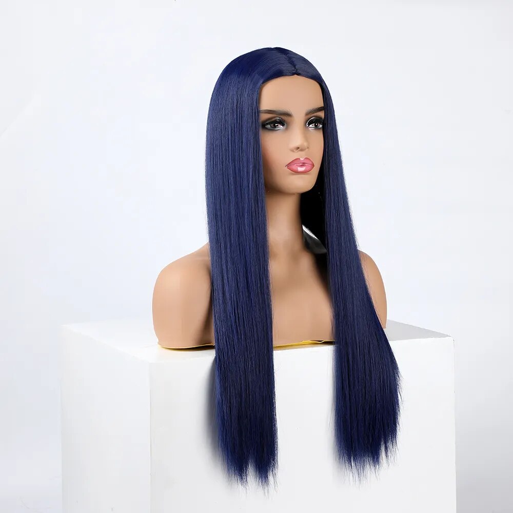 Peluca Queen Wiebke (Azul marino)