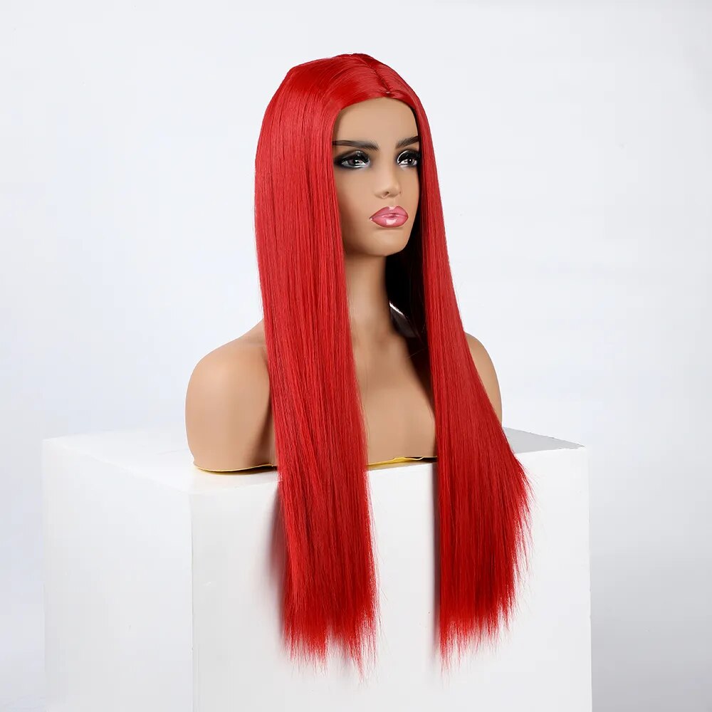 Peluca Queen Wiebke (Rojo)
