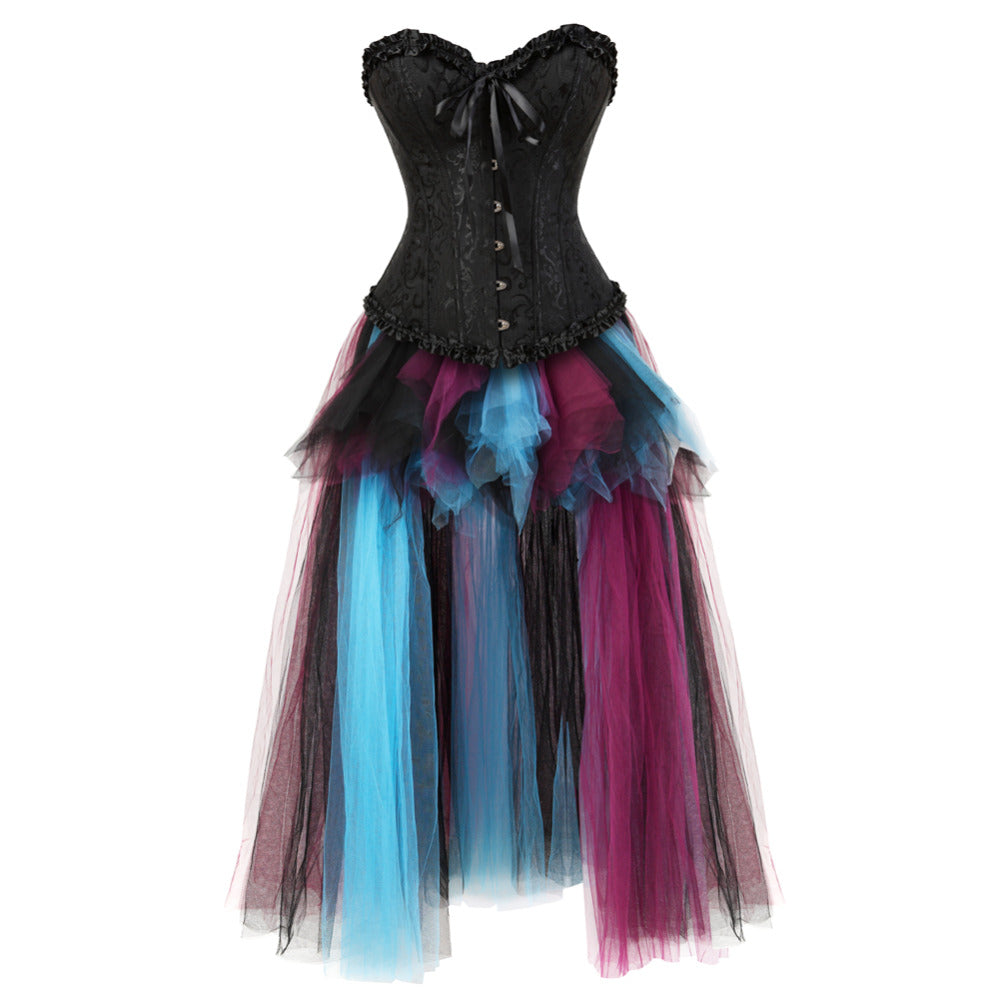 Vestido Corset Drag Maiden (Negro)