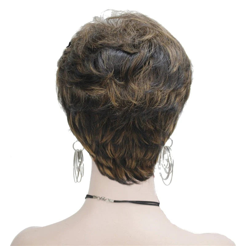 Peluca Queen Taylor (Marrón con reflejos)