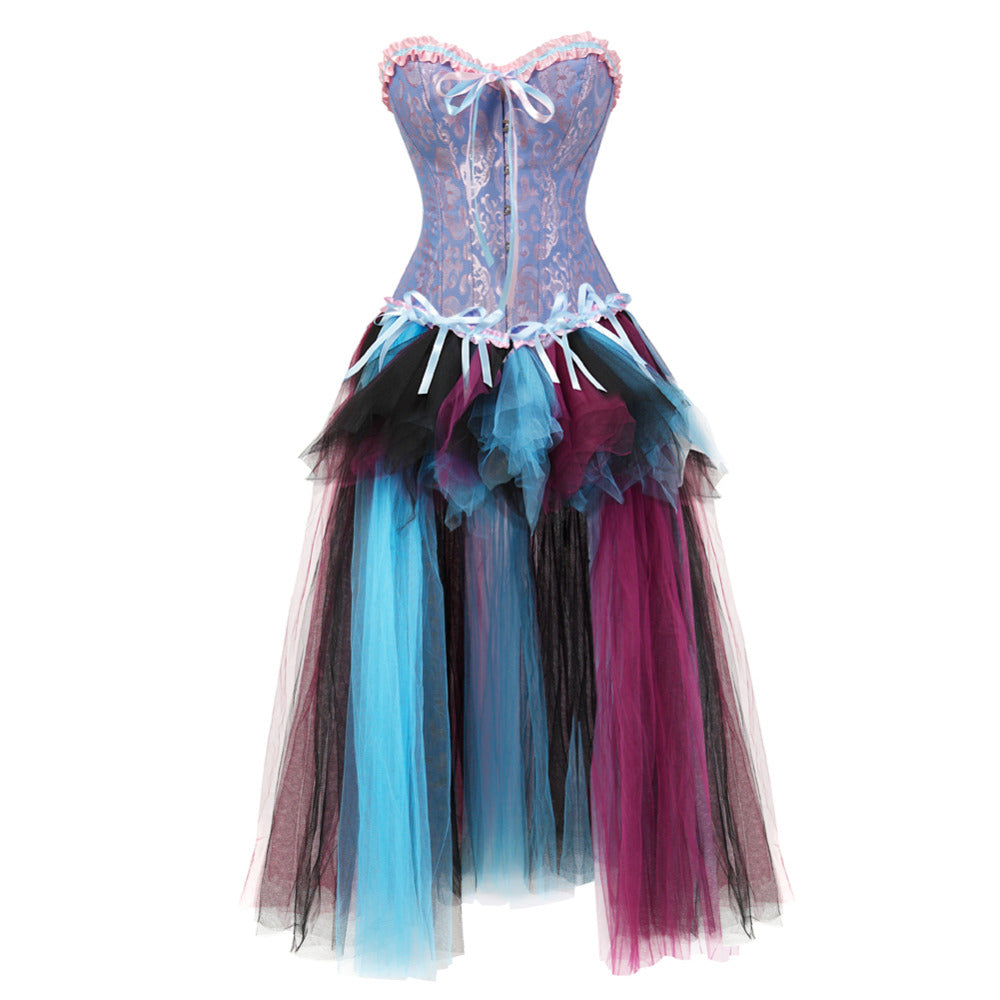 Vestido Corset Drag Maiden (Azul)