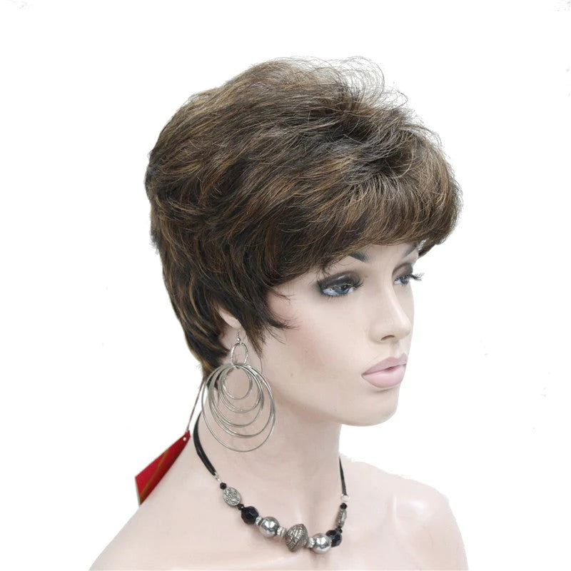 Peluca Queen Taylor (Marrón con reflejos)