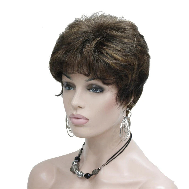 Peluca Queen Taylor (Marrón con reflejos)