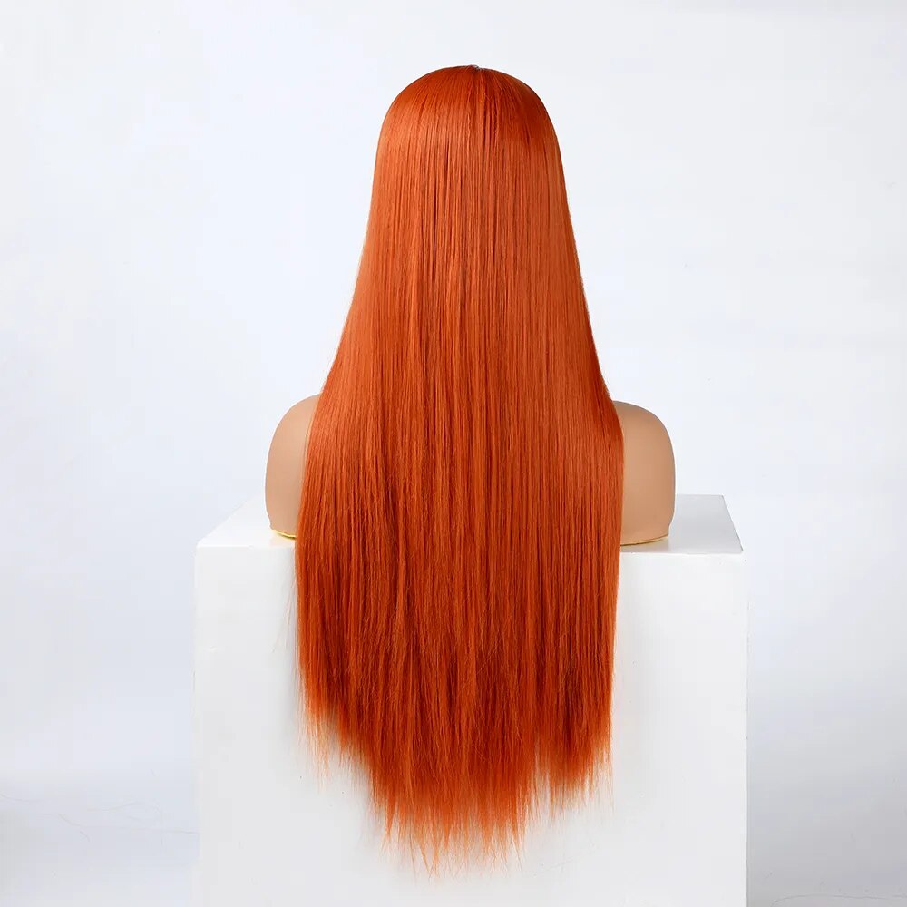 Peluca Queen Wiebke (Naranja)