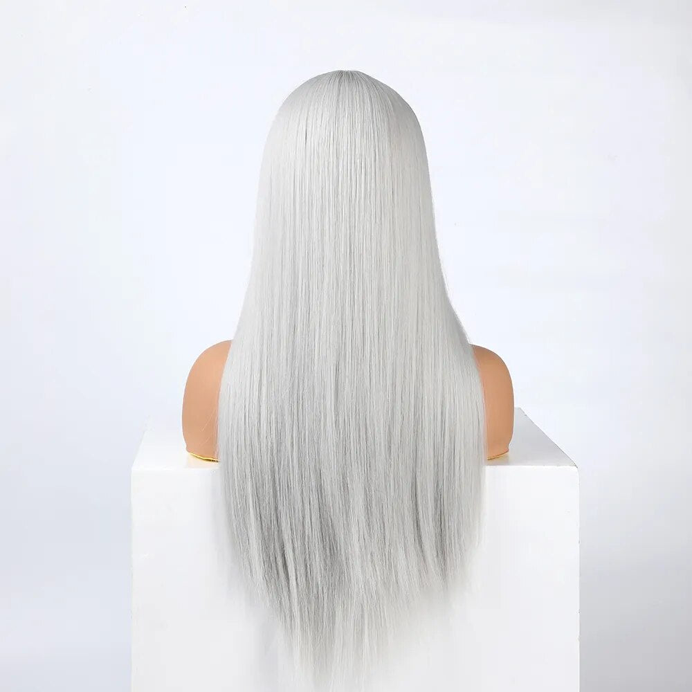 Peluca Queen Wiebke (Blanco platino)