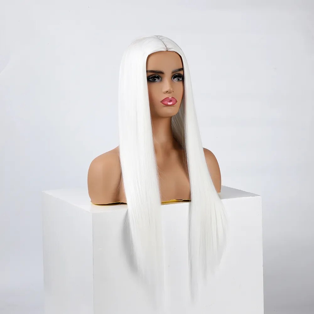 Peluca Queen Wiebke (Blanco)