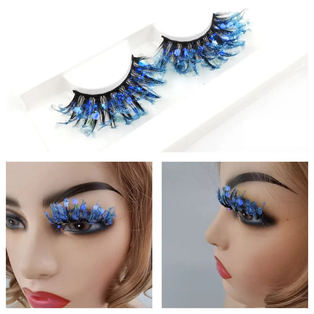 Pestañas postizas Queen Sequins (Azules)