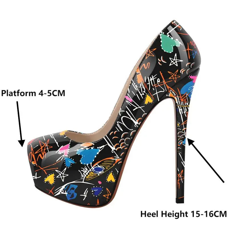 Zapatos Queen Graffiti (2 Colores)