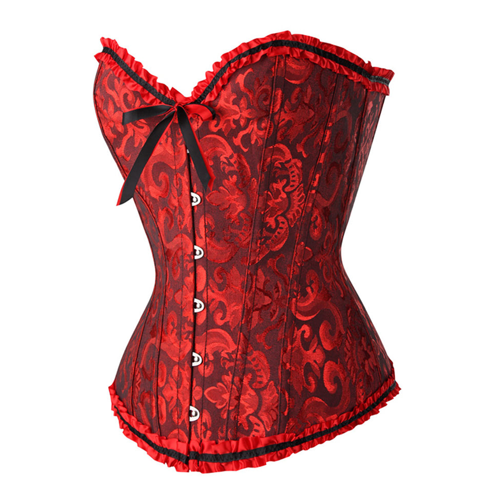 Corset Drag Fayette (Rojo y negro)