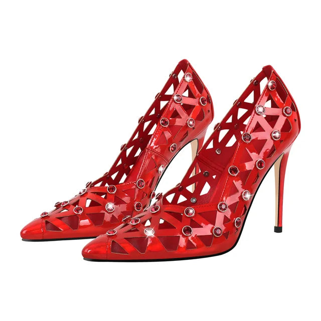 Zapatos Queen Thaxsa (Rojo)