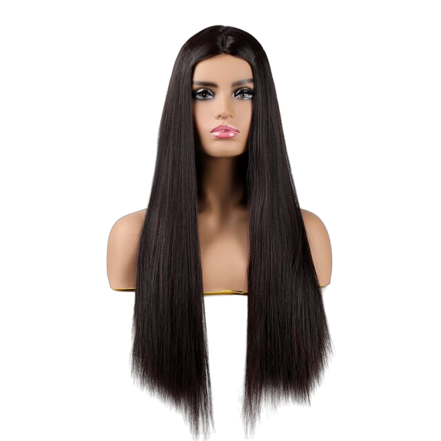 Peluca Queen Wiebke (Marrón oscuro)
