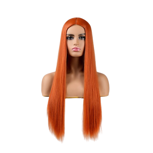 Peluca Queen Wiebke (Naranja)