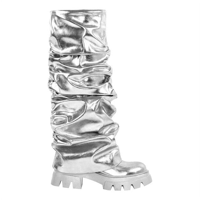 Botas Queen Monstra (Plateado)