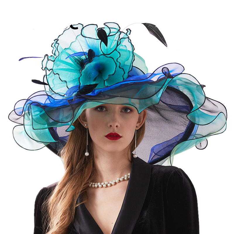 Sombrero Queen Indirha (Azul y verde)