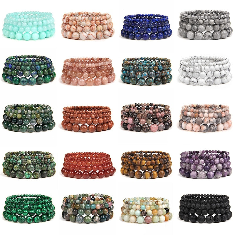 Pulsera Queen Ágata rayada (Verde claro)