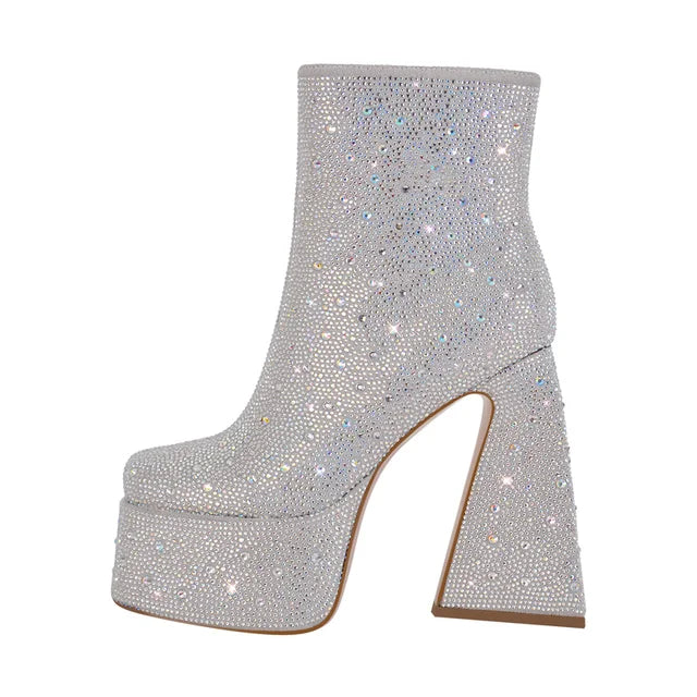 Botas Queen Bryxin (Plateado)