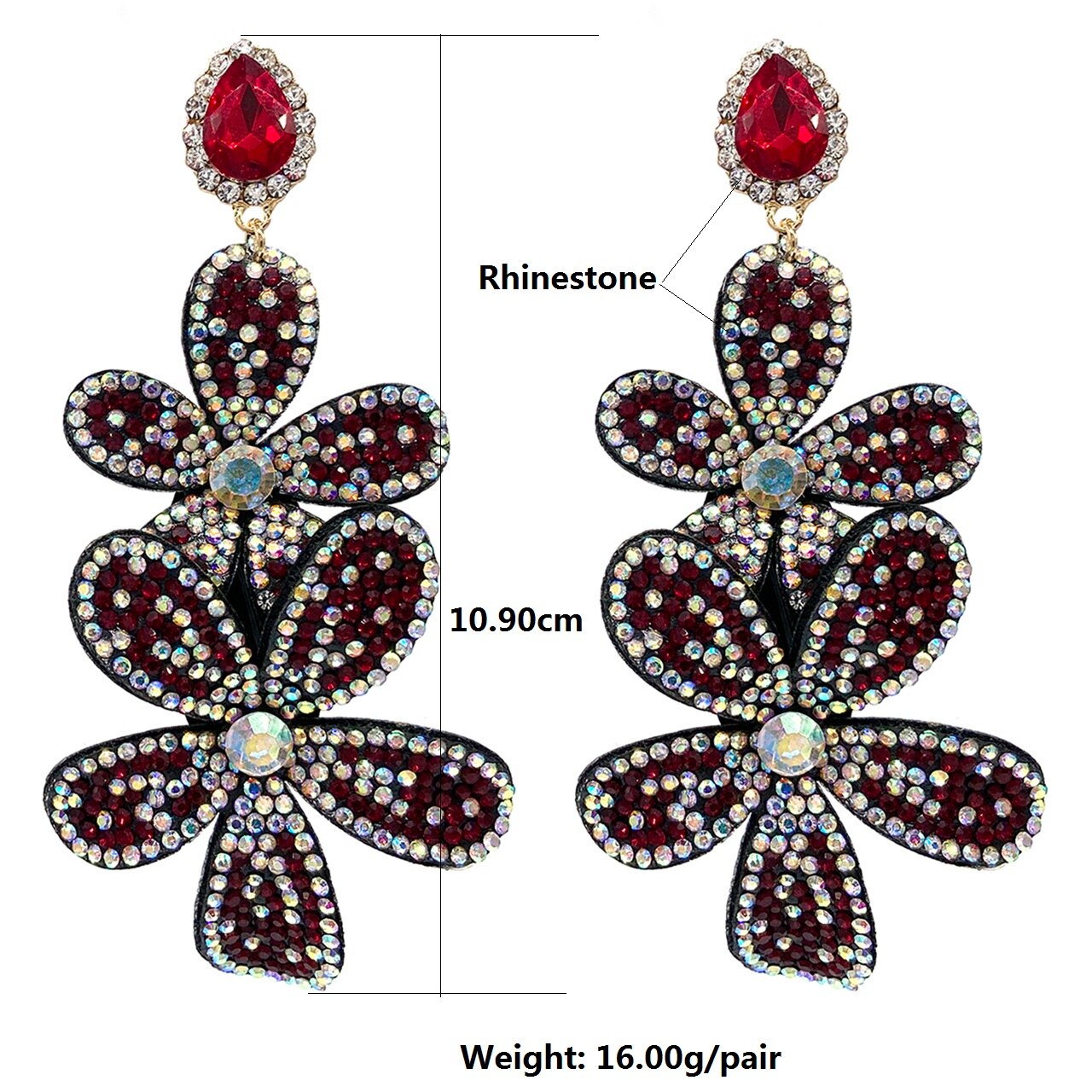 Pendientes de Agujero Queen Flow (4 Colores)