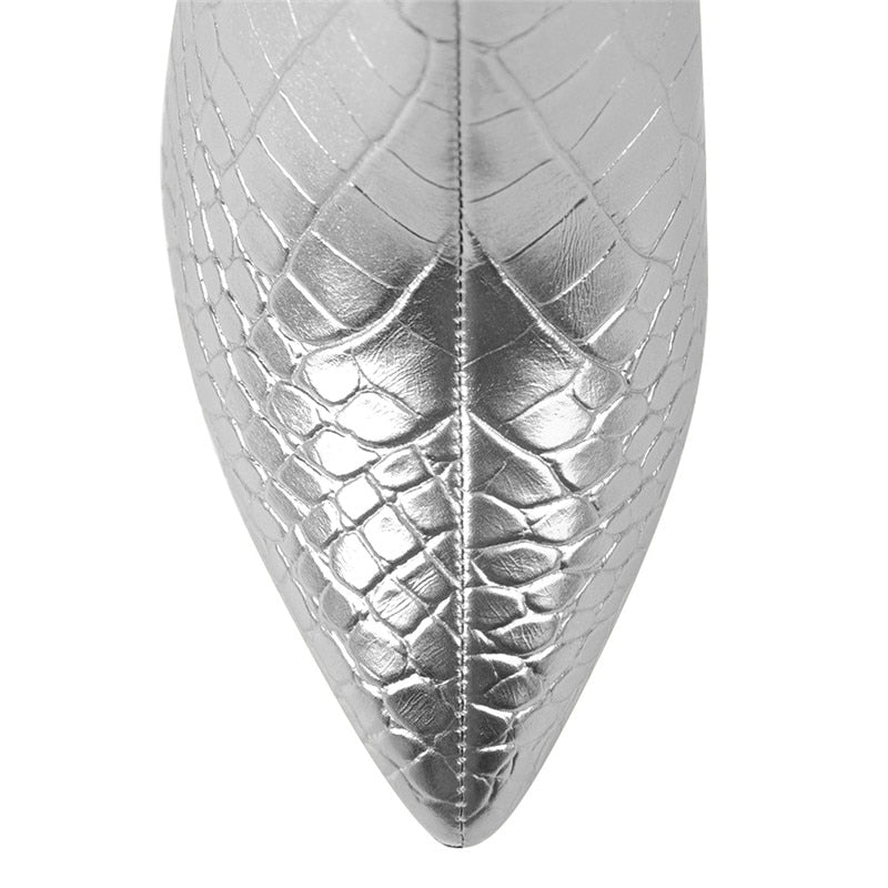 Botas Queen Krocola (Plateado)