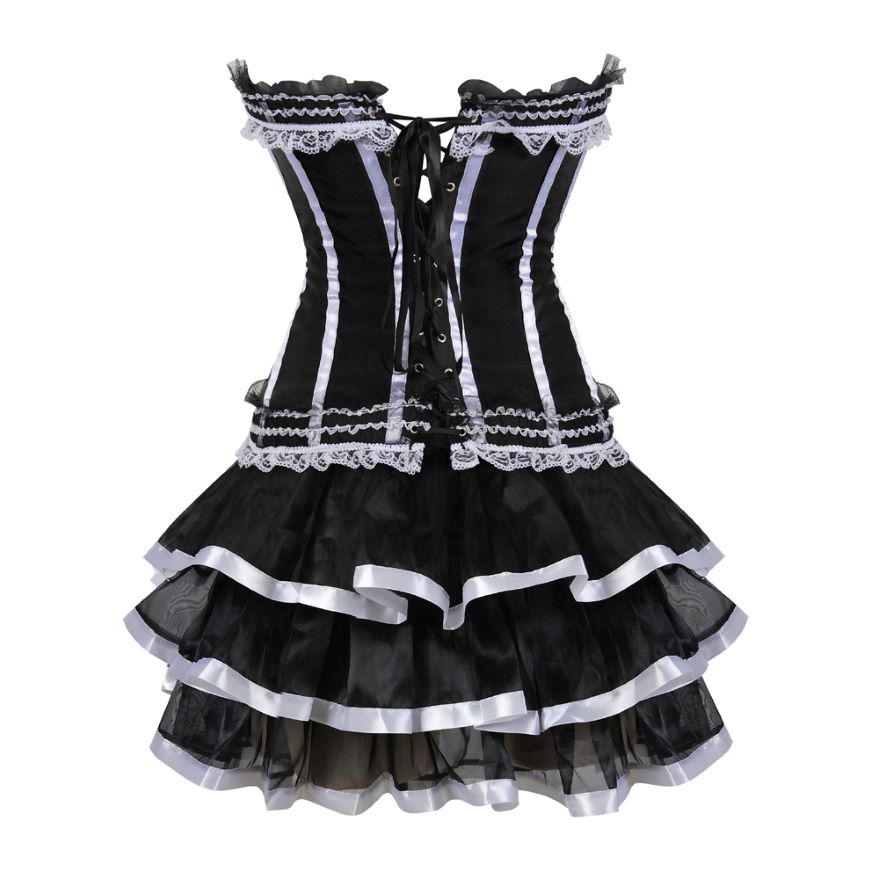 Vestido Corset Drag Timon (Blanco)