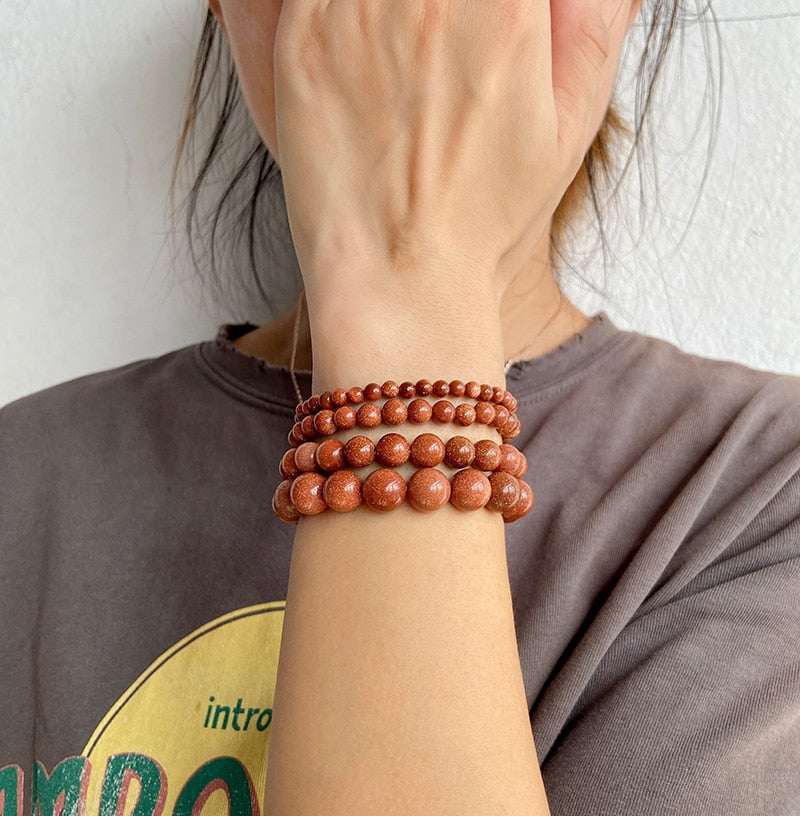 Pulsera Queen Piedra del Sol (Marrón)