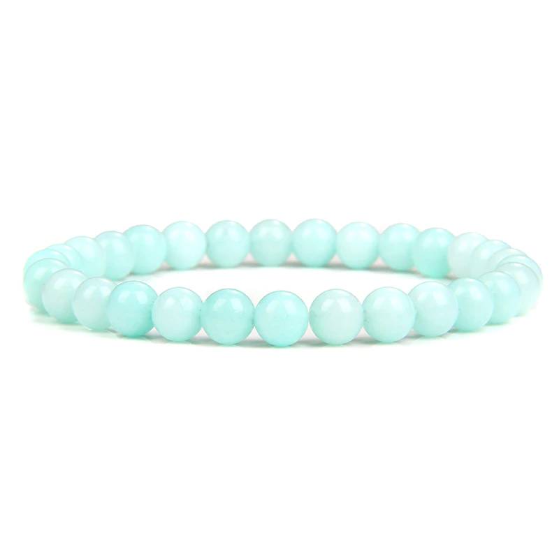 Pulsera Queen Amazonita (Azul celeste)