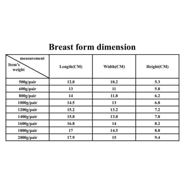 Tetas Postizas Drag Giselle (1200g/par)