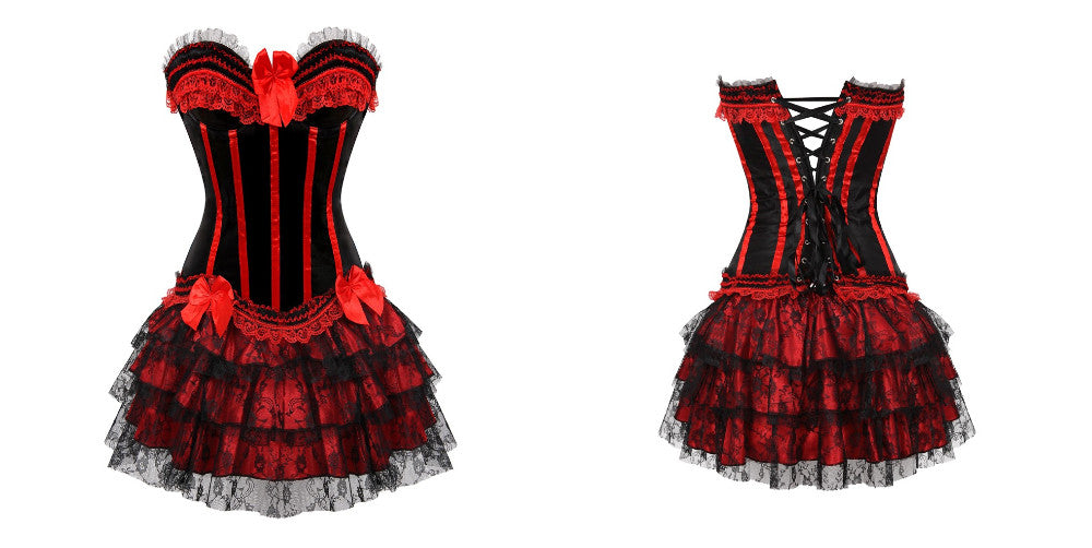 Vestido Corset Drag Michelle (Rojo)