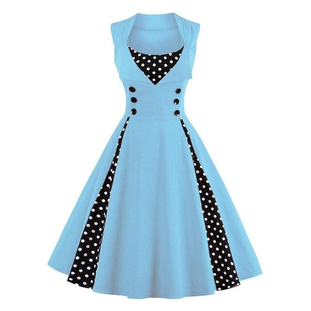 Vestido Vintage Queen Swing (6 Colores)