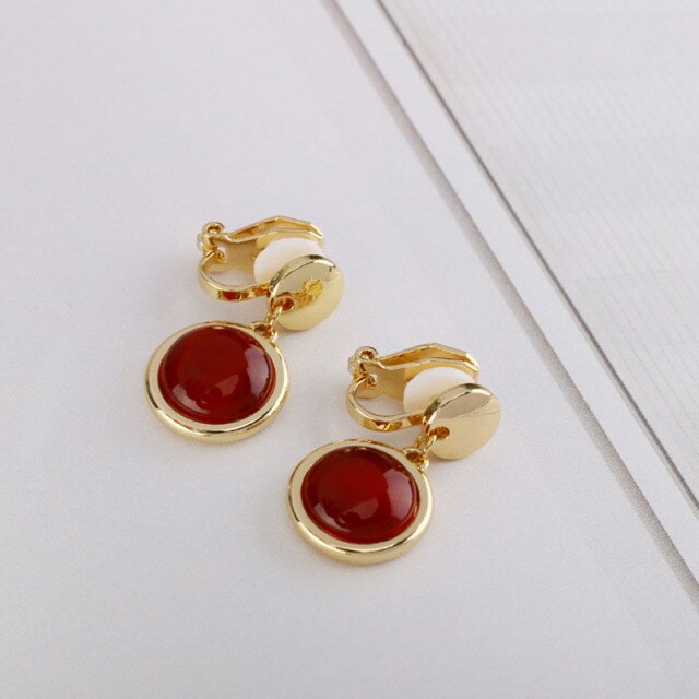 Pendientes de clip Queen Shangrila (2 Colores)