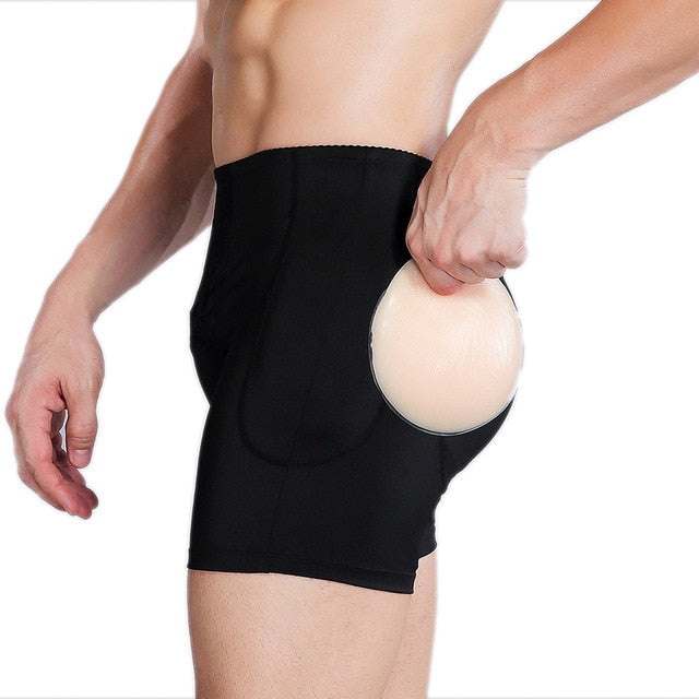 Pantys Negros con Relleno de Silicona