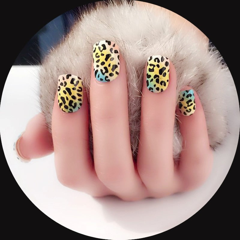 Uñas Postizas Drag Leopard (24 Unidades)
