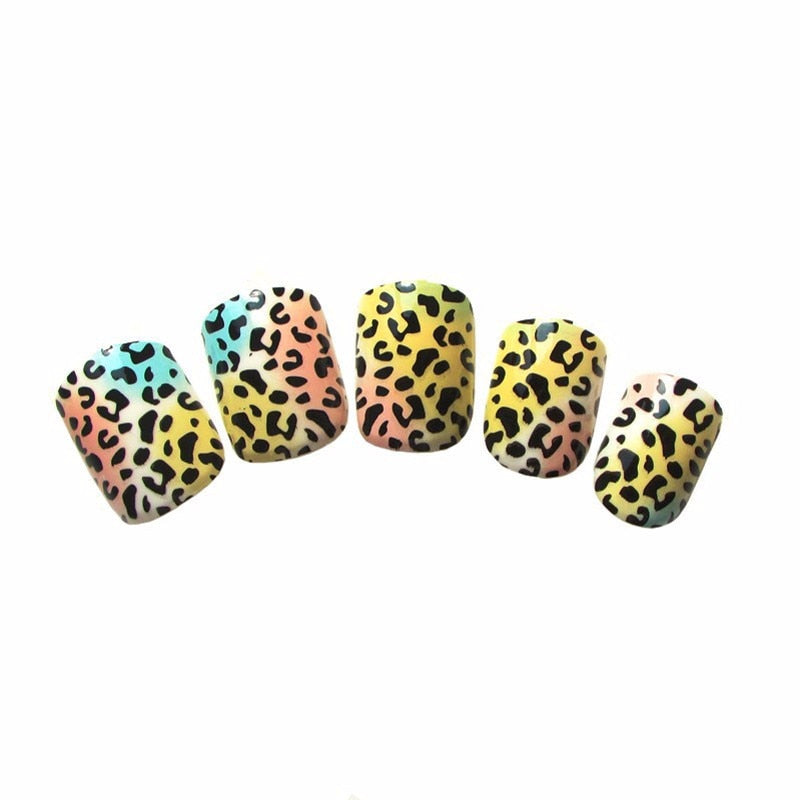 Uñas Postizas Drag Leopard (24 Unidades)