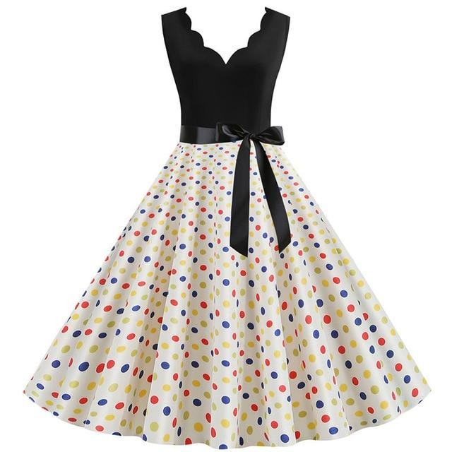 Vestido Vintage Drag Spotty