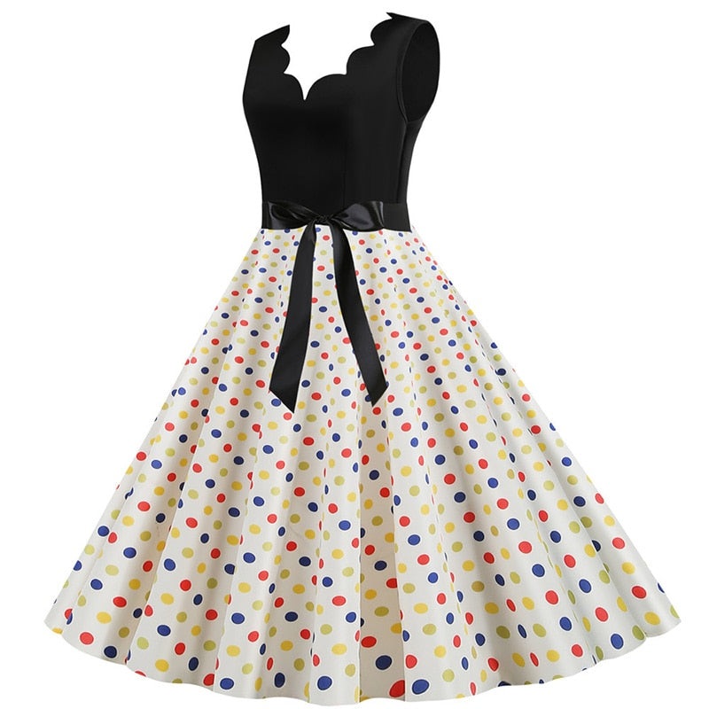 Vestido Vintage Drag Spotty