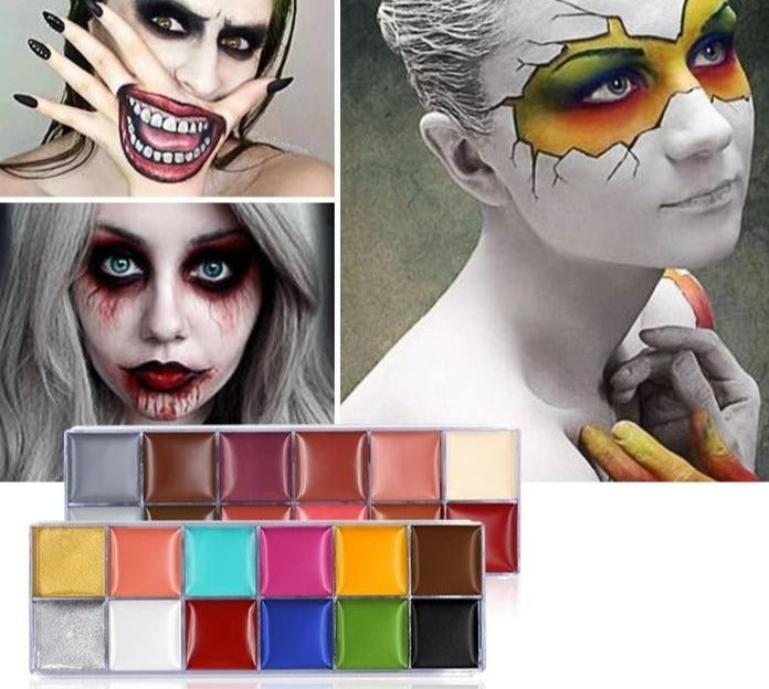 Set de 12 Colores de Pintura Corporal al Óleo (2 Variantes)