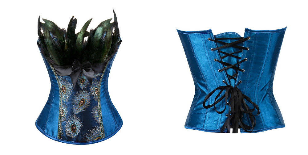 Corset Drag Peacock (Azul)