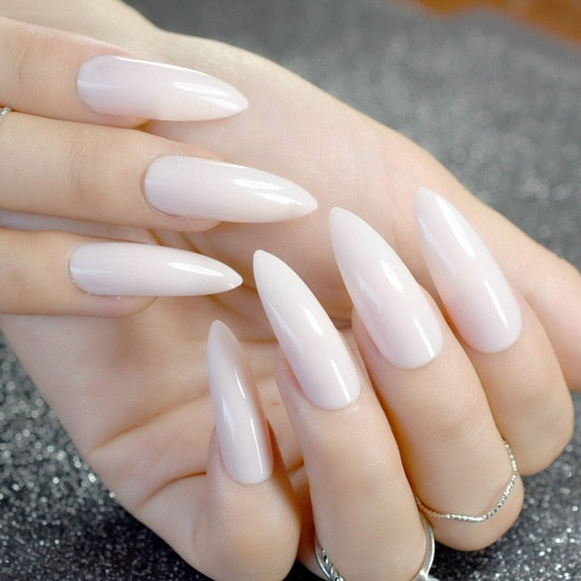 Uñas postizas Drag Ivory (24 Unidades)