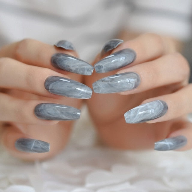 Uñas postizas Drag Marble (24 Unidades)