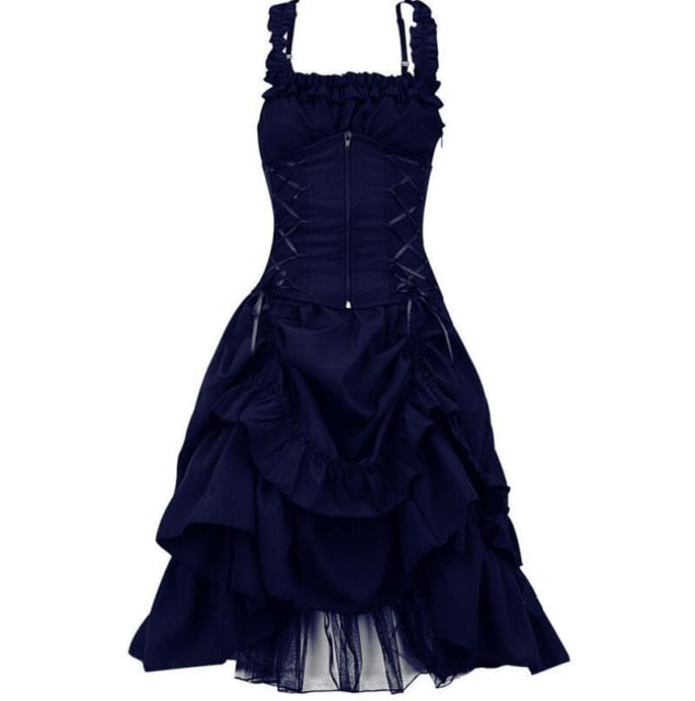 Vestido Vintage Queen Noire (4 Colores)
