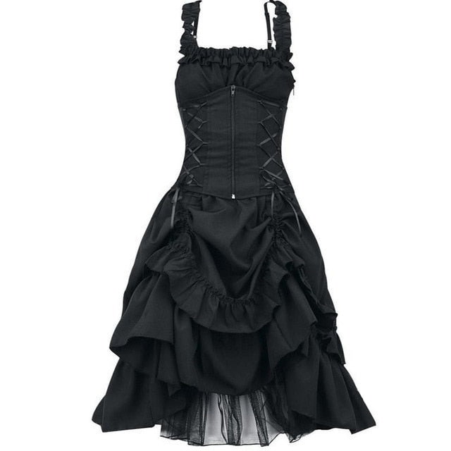 Vestido Vintage Queen Noire (4 Colores)